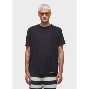 Asymmetrical mix t-shirt mc