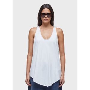 Hooded racerback tank top