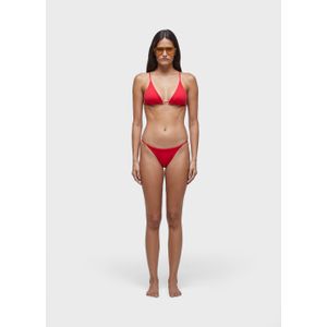 Fine red basic bikini