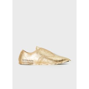Metallic leather samba shoes