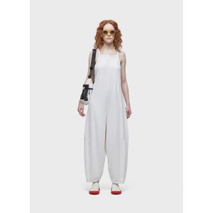 Rustic naked back frayed jumpsuit