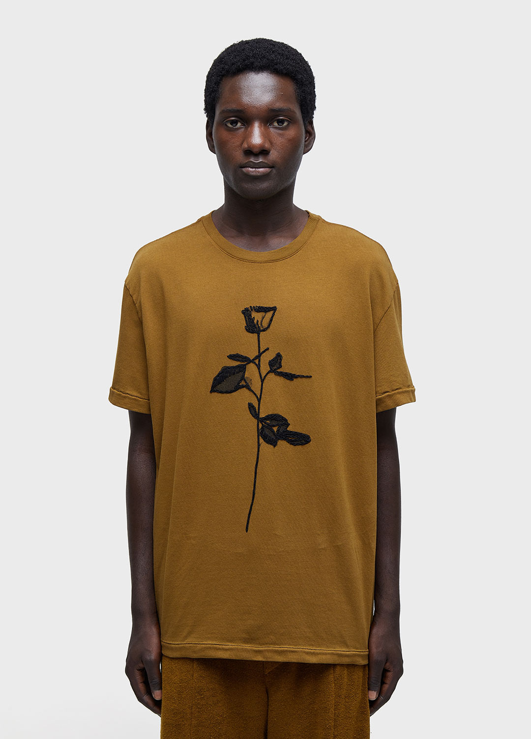 TSHIRT ROSA BORDADO MC