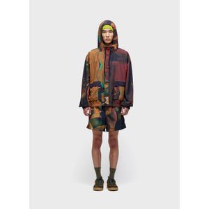 Over rose glitch bermuda shorts