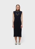 VESTIDO GOLA ALTA FRAYED