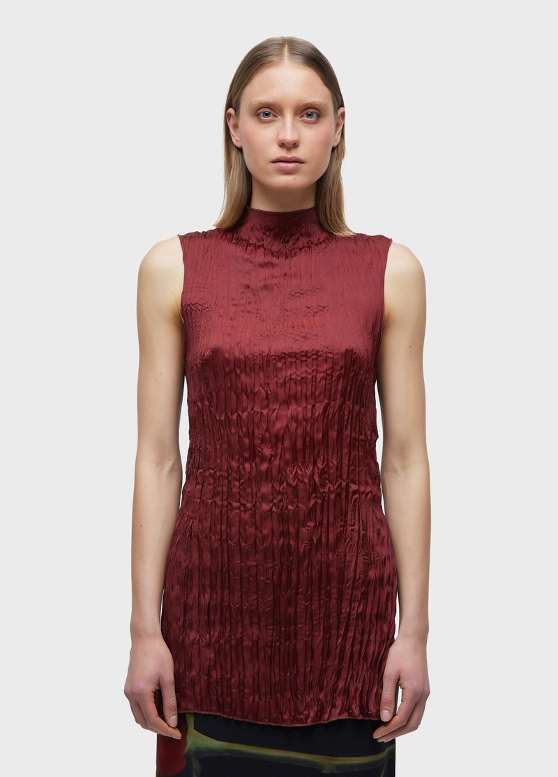 TOP WRINKLED SATIN DOUBLE FACE