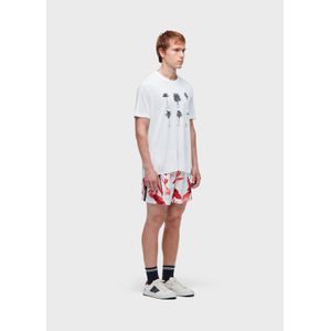 Inhotim palm tree light linen t-shirt