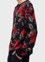 SWEATER TRICOT JACQUARD VINTAGE ROSE