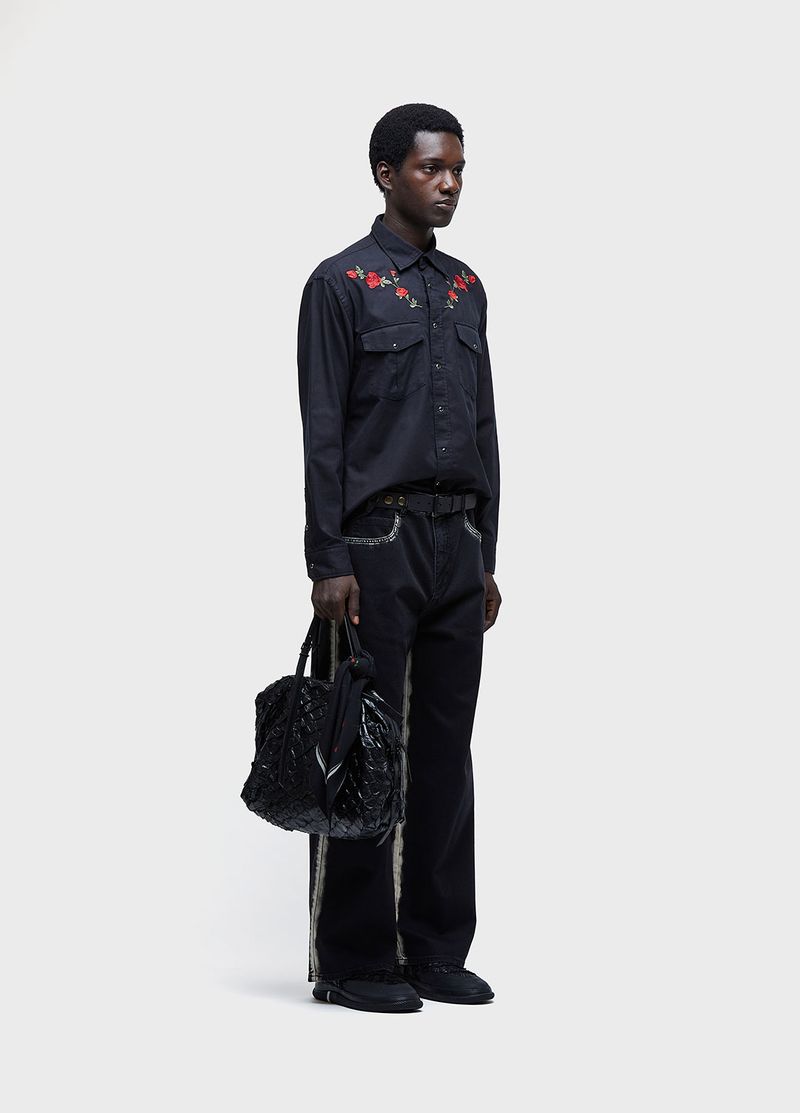 CALCA JEANS STONED COTTON