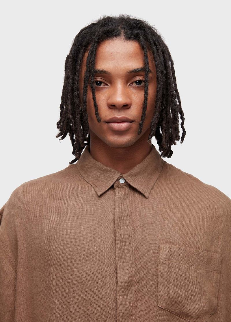 CAMISA MC RECYCLED LINEN