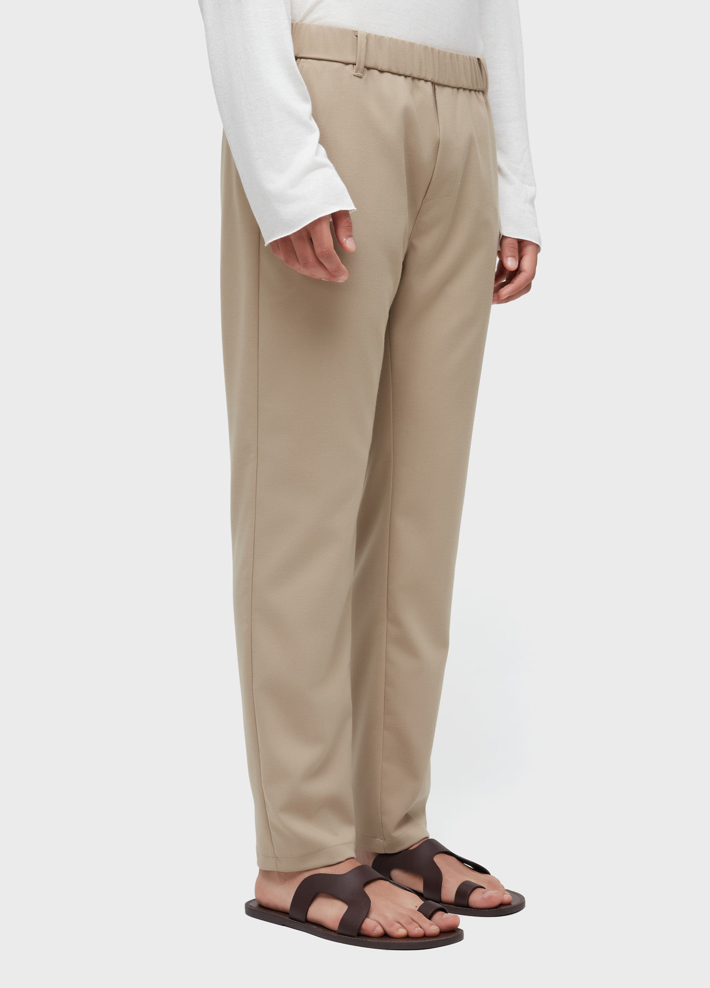 Knit tailored pants
