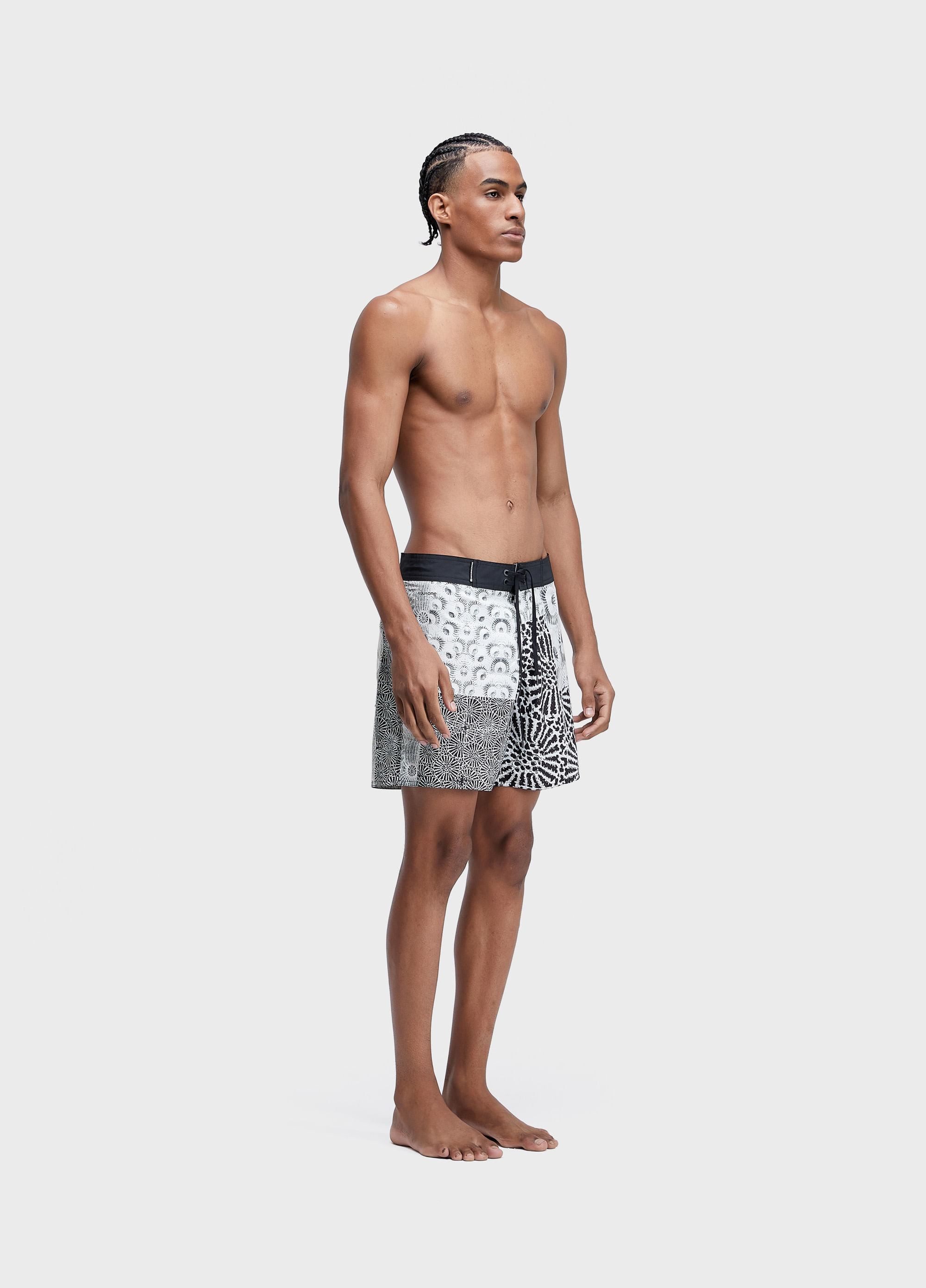 Surf aquaone flex coral patch shorts
