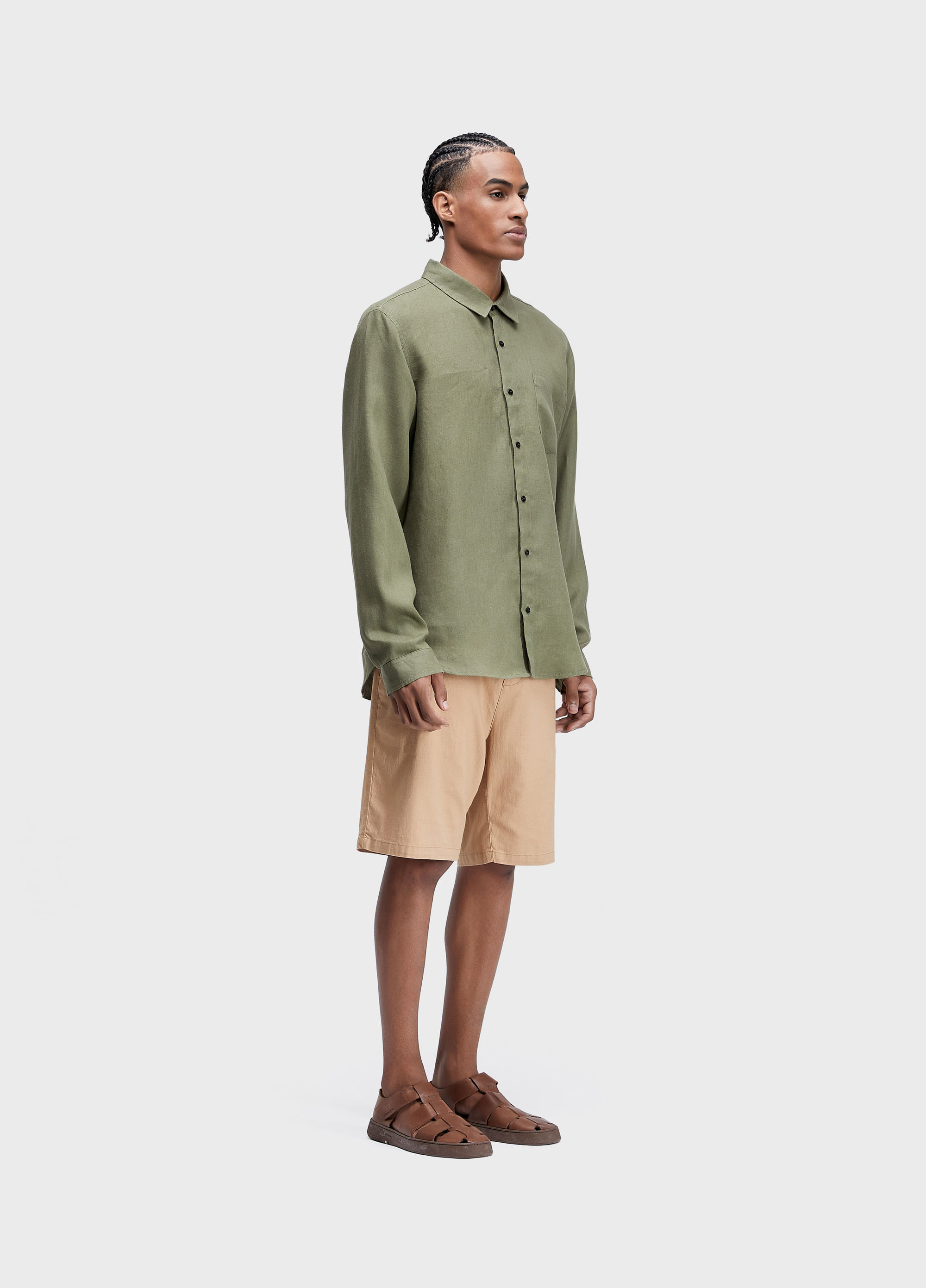 Classic linen shirt (ls)