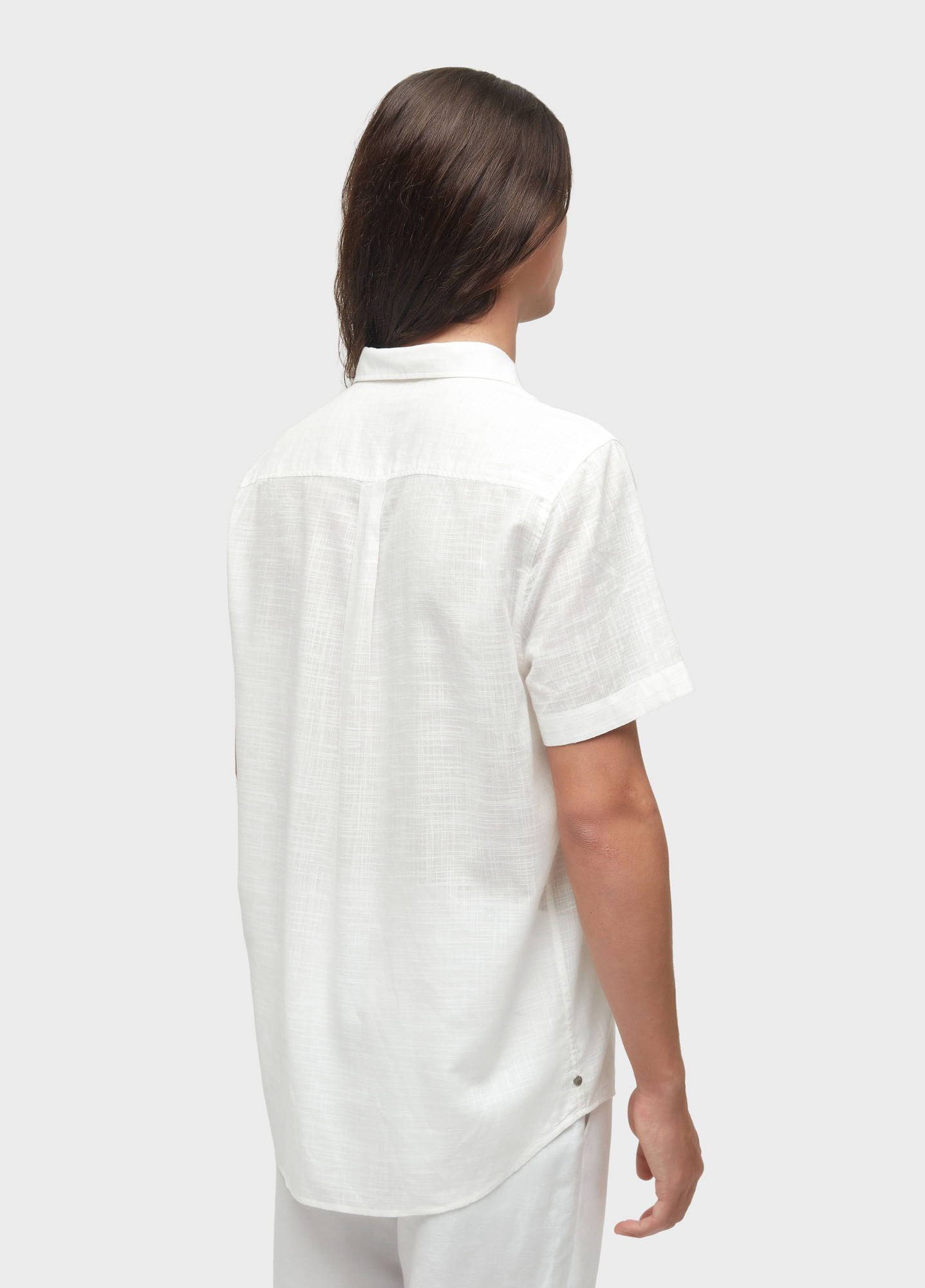 Textured color shirt (ss)