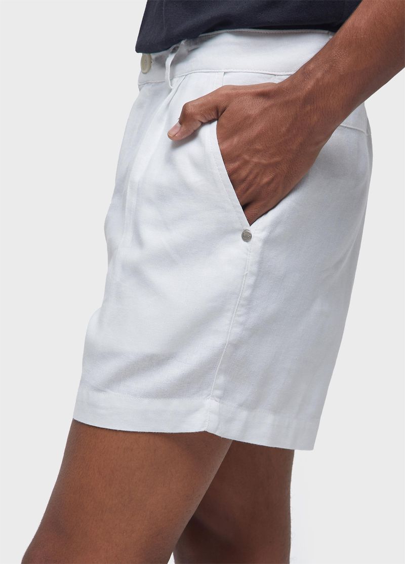 SHORT FLUID LINEN PLEATS