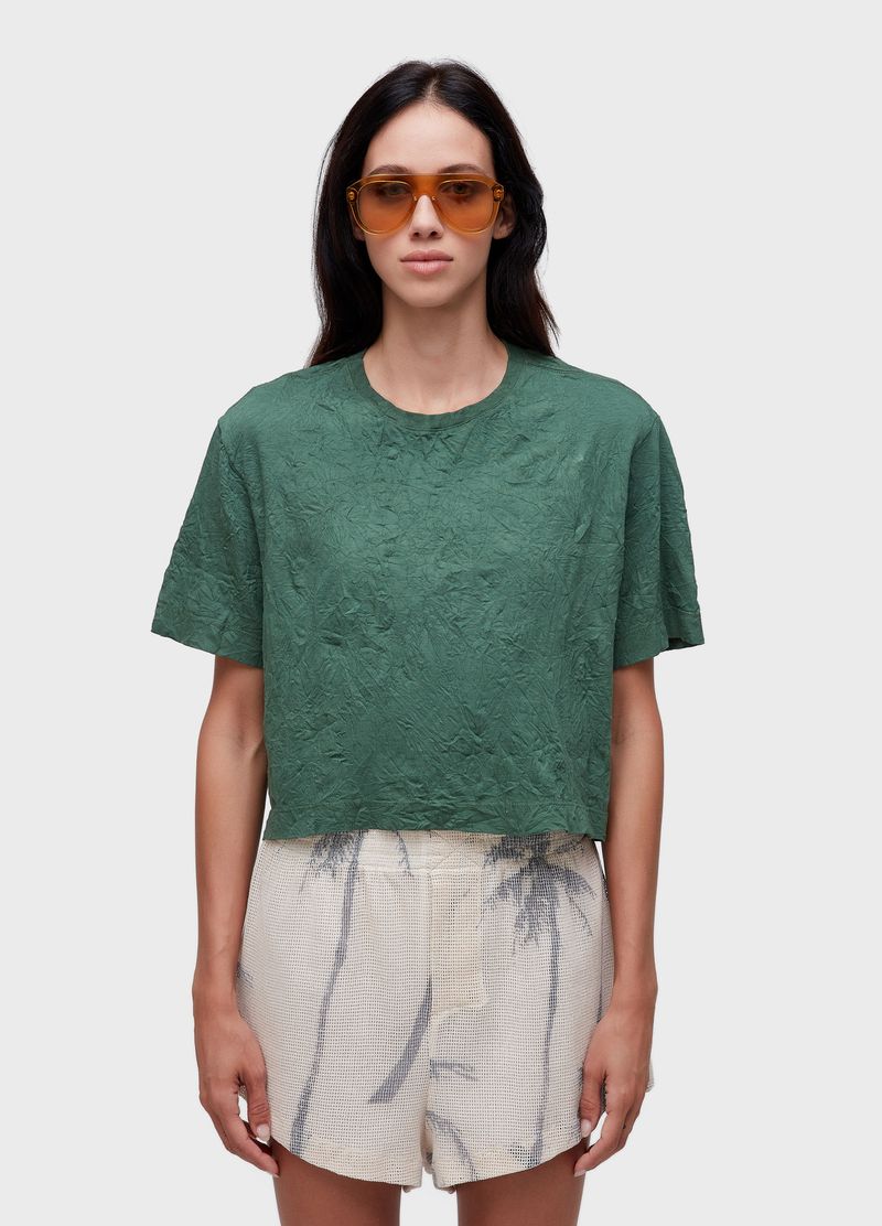 TSHIRT CROPPED WRINKLE