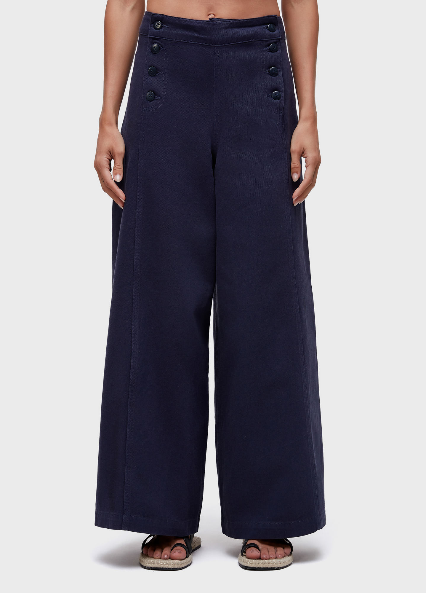 Marine button pants