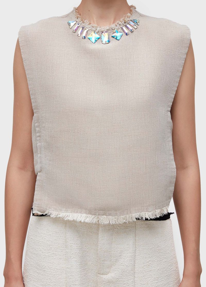 BLUSA COLETE JUTA CRISTAIS