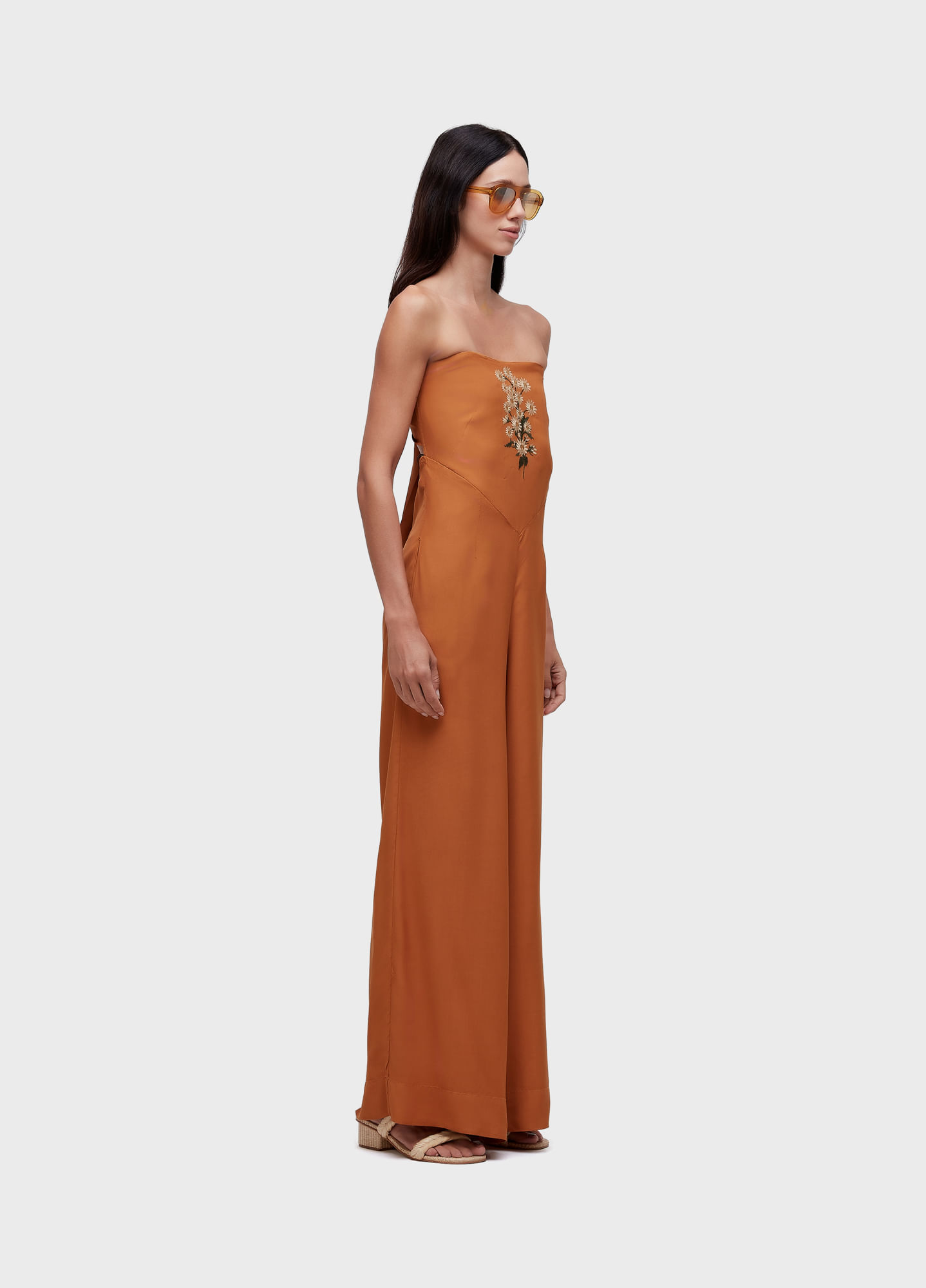 Daisy embroidered jumpsuit