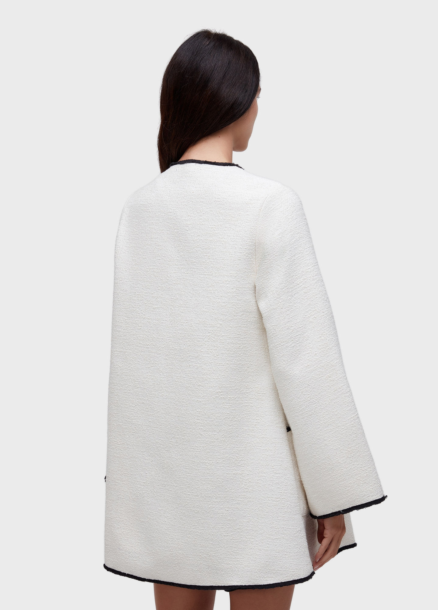 Bicolor textured coat