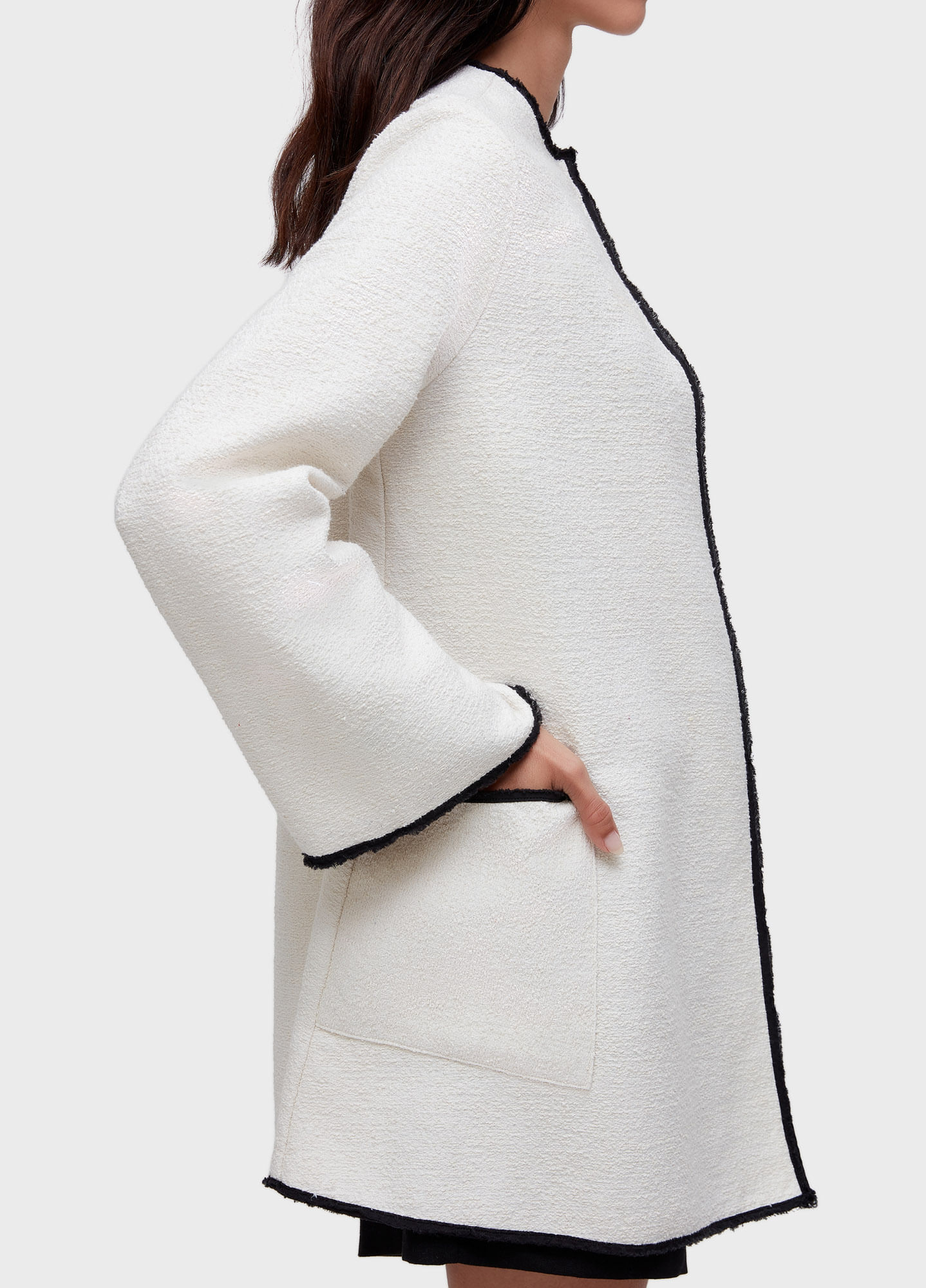 Bicolor textured coat
