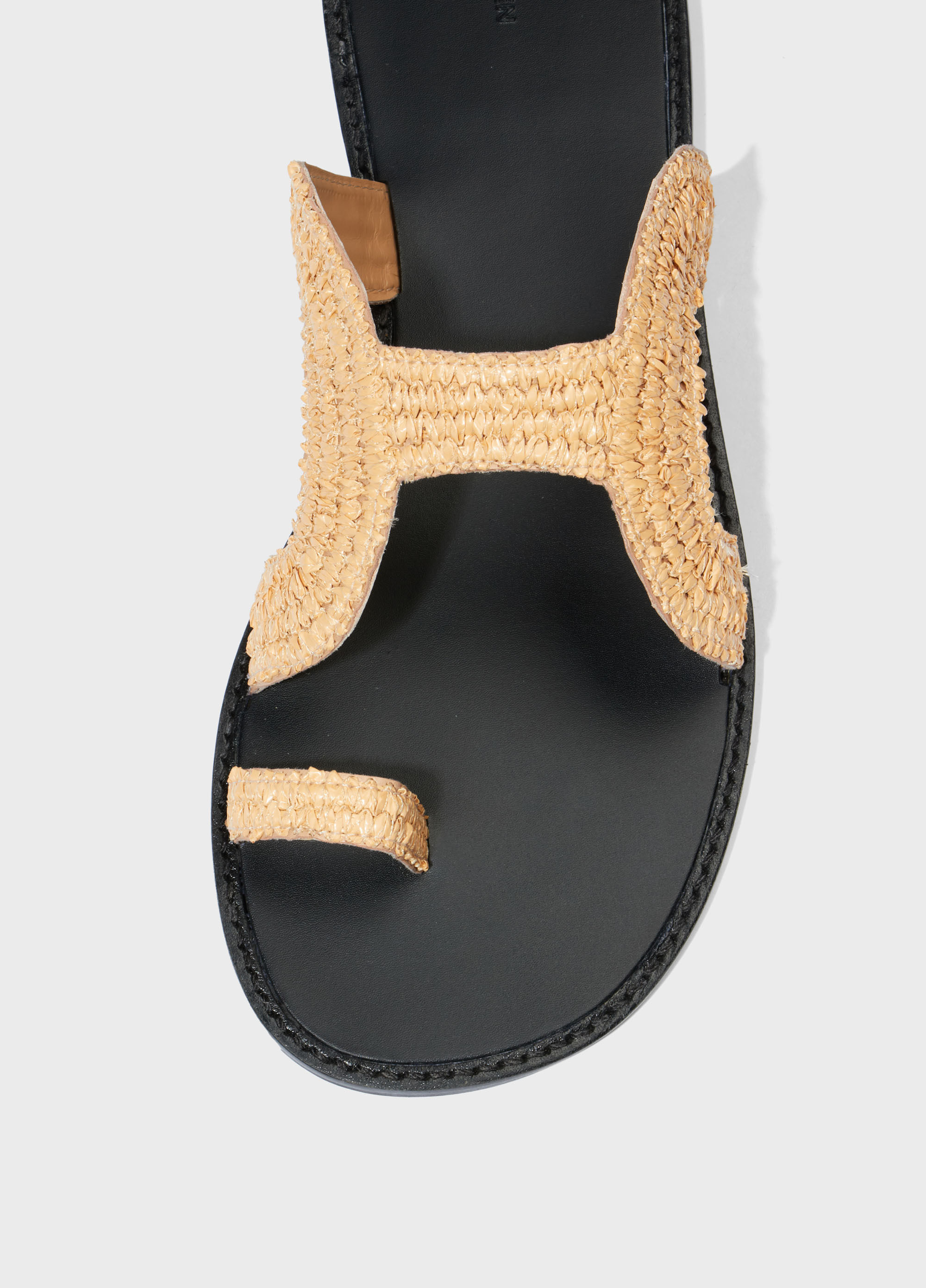 Raffia boardwalk sandals