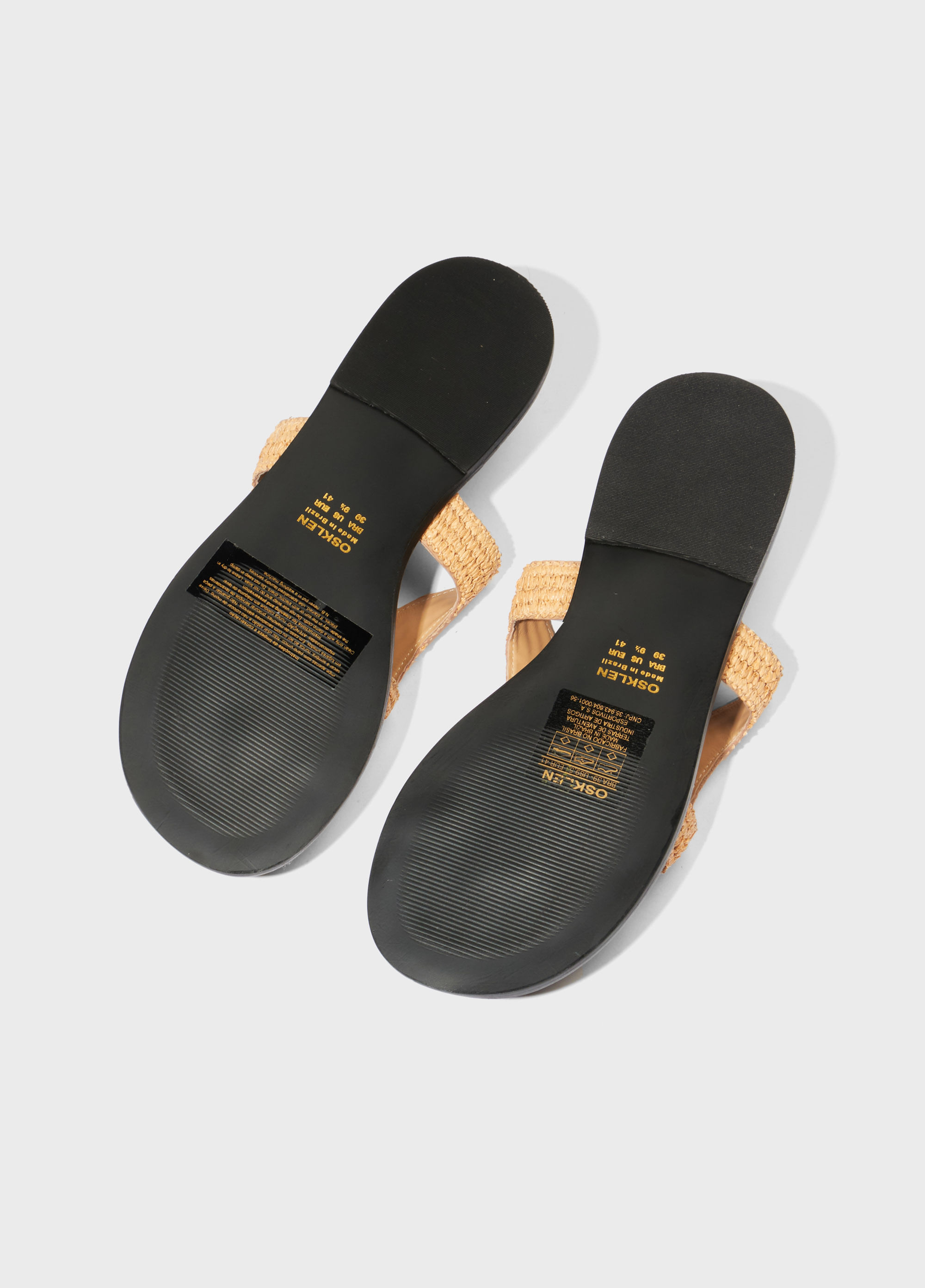 Raffia boardwalk sandals