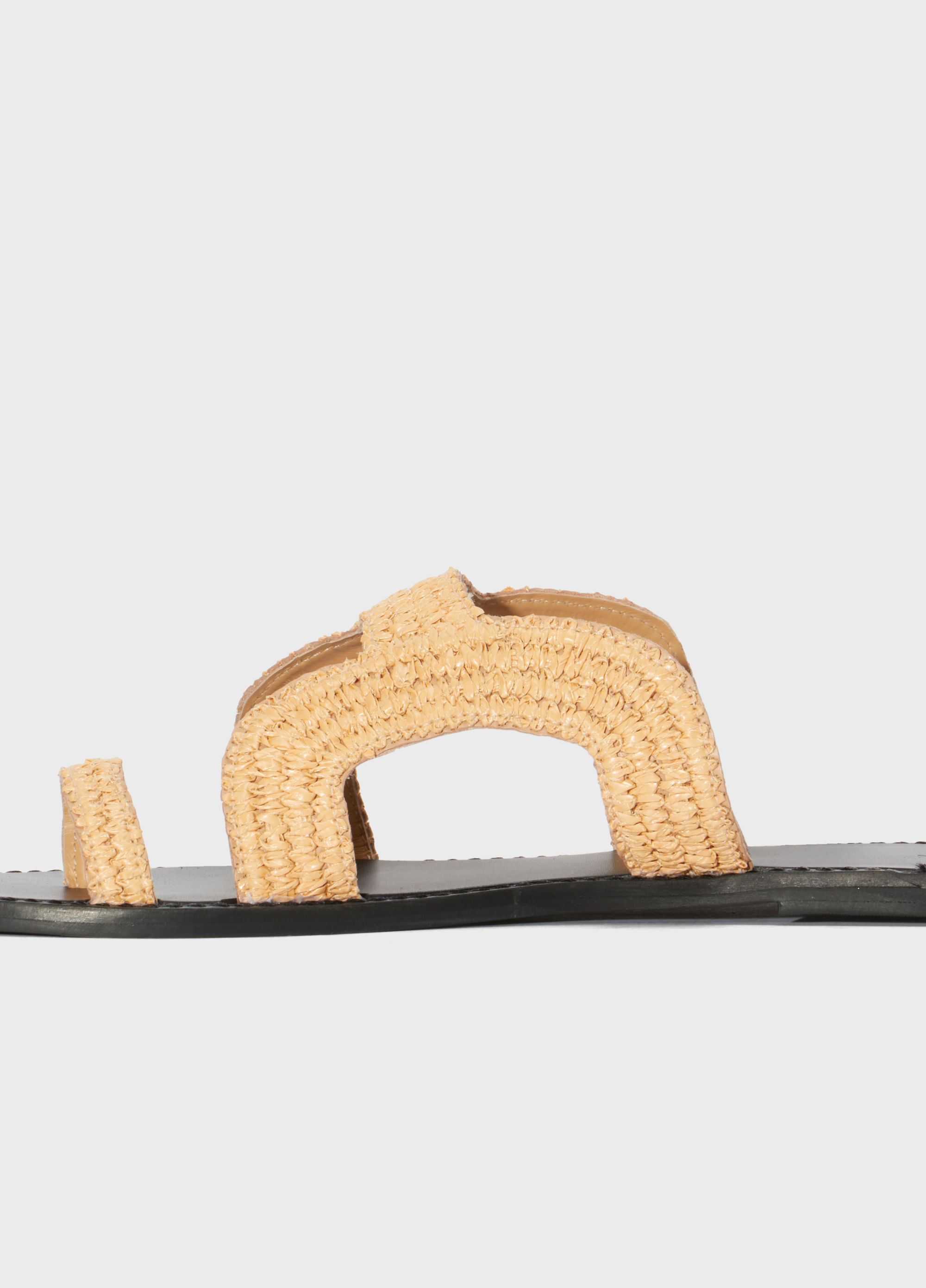 Raffia boardwalk sandals