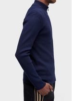 SWEATER TRICOT ZIPPED COTTON