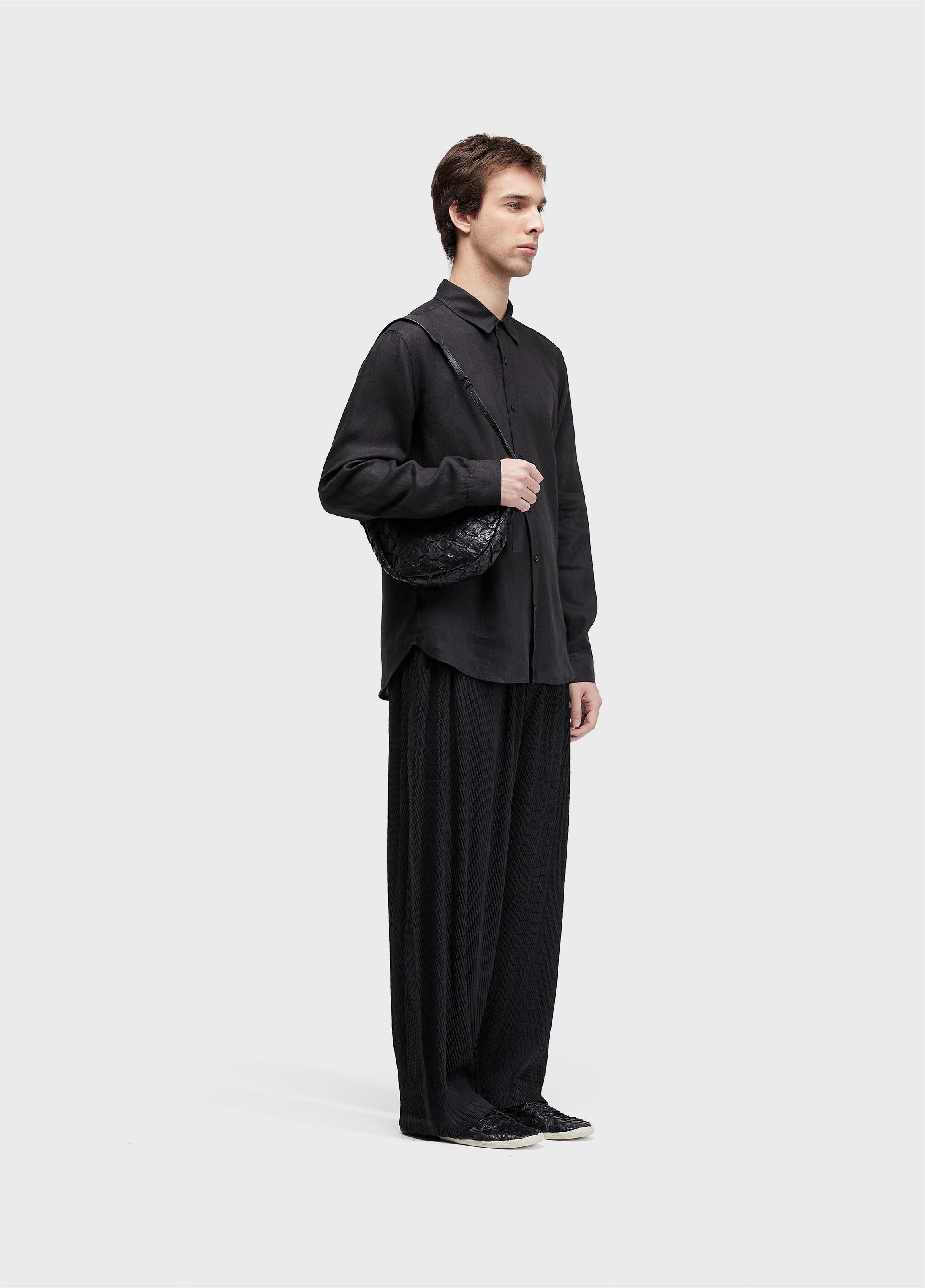 Long-sleeved new classic linen shirt