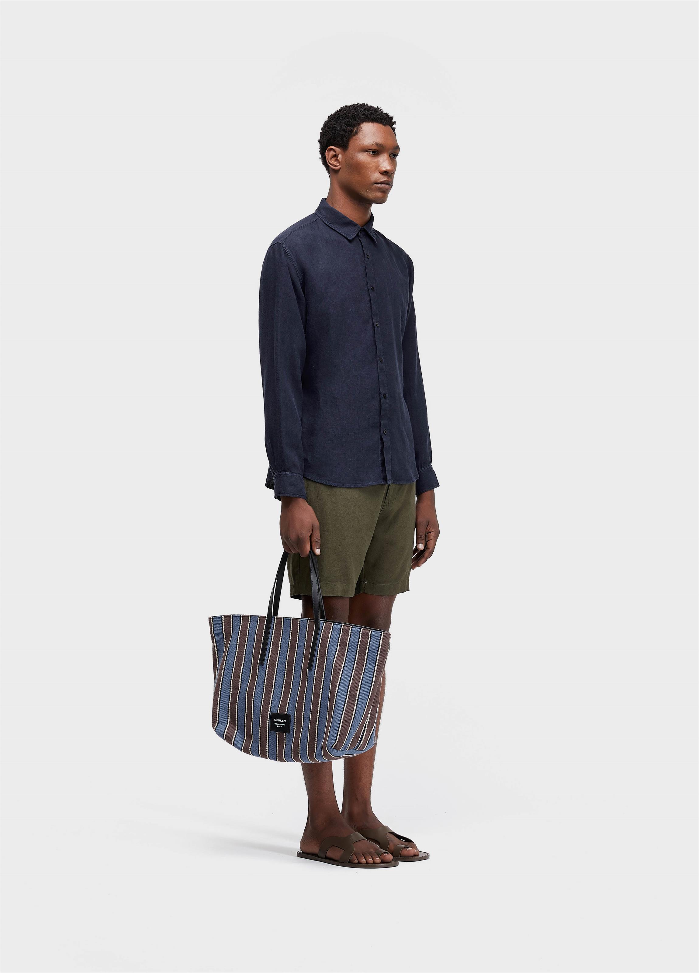 Long-sleeved new classic linen shirt