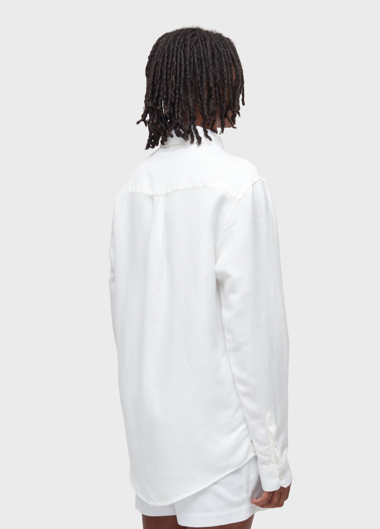 Daisy light linen long-sleeved shirt