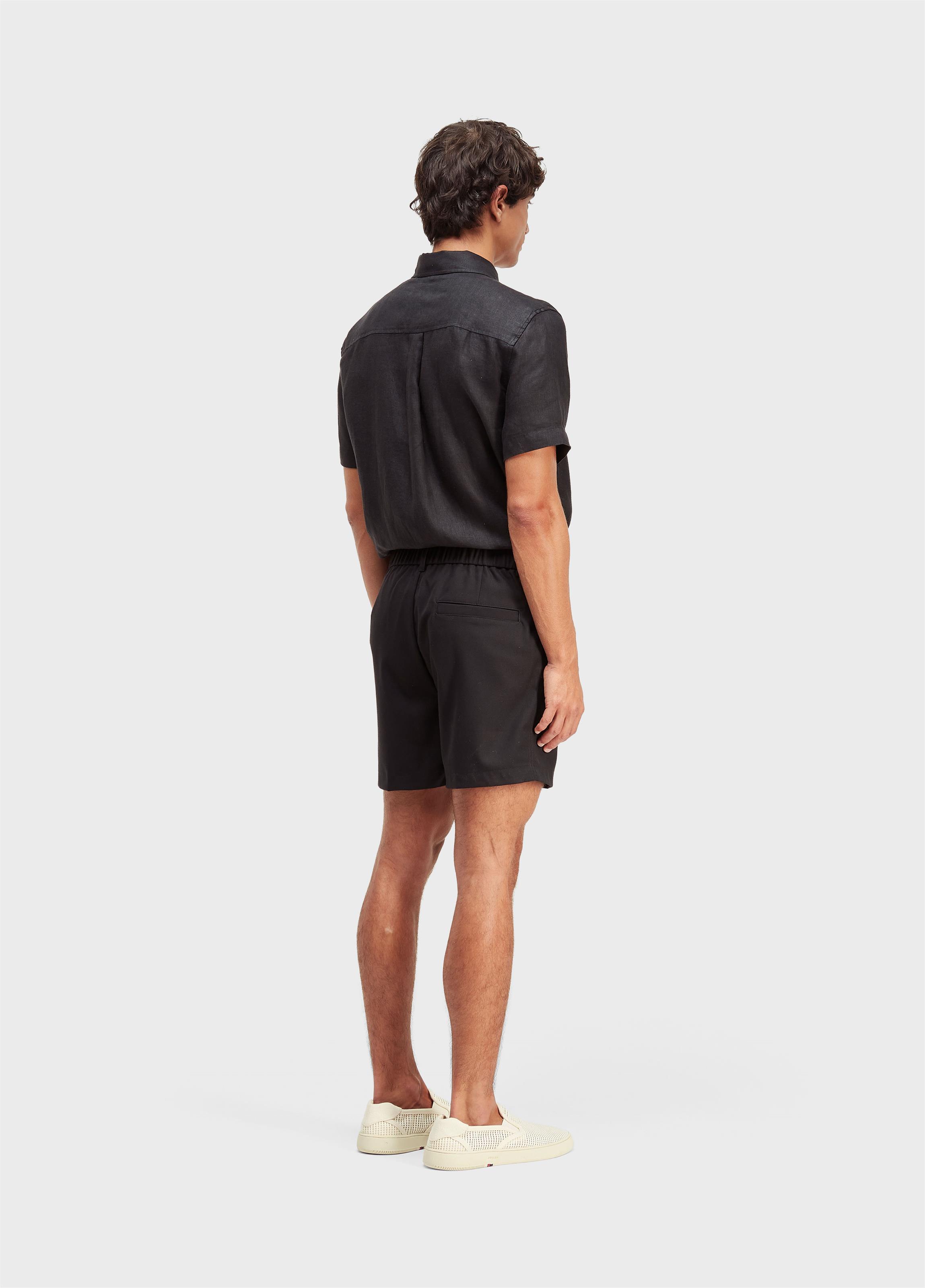 Knit tailored bermuda shorts