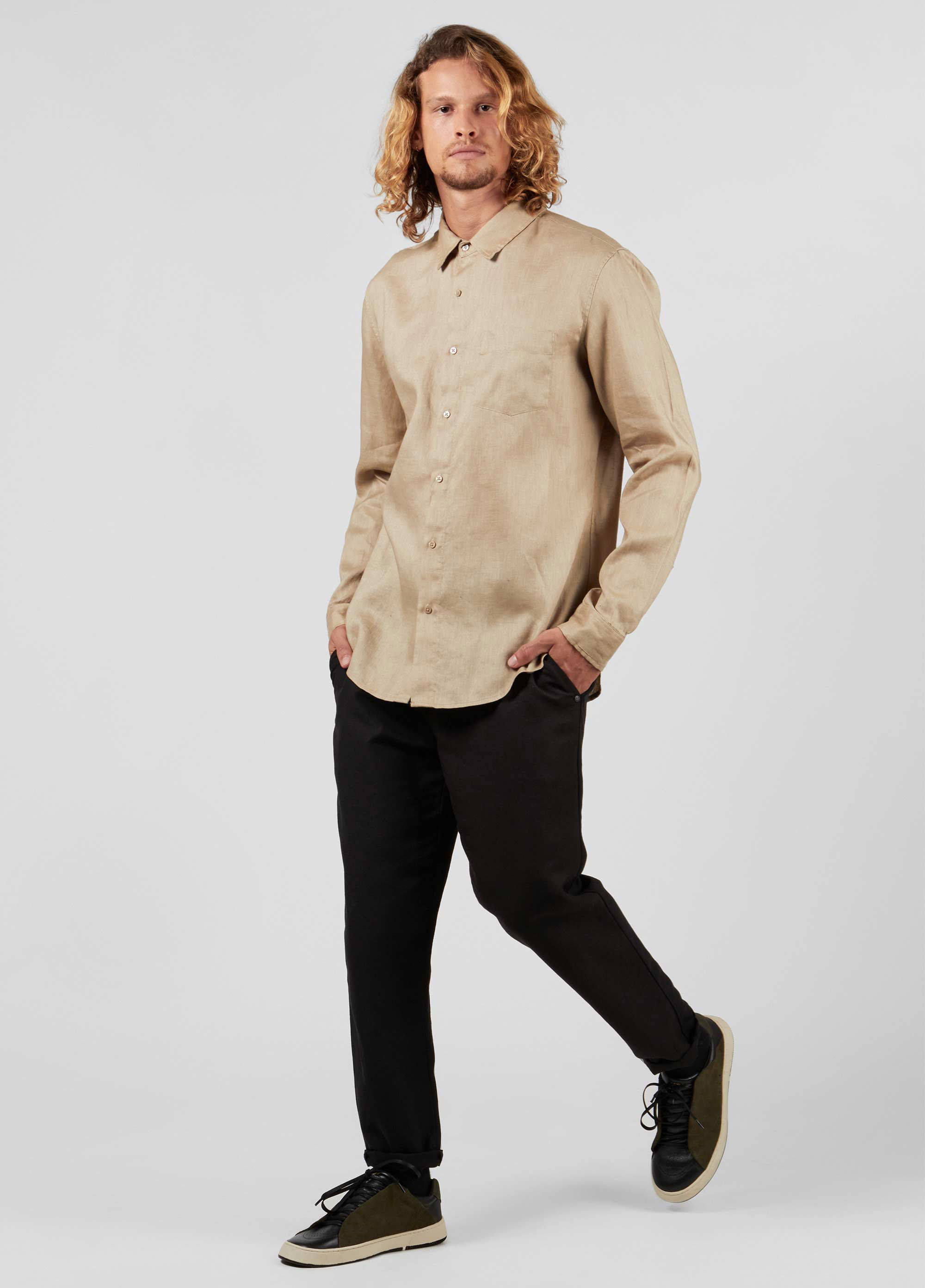 Men's classic linen shirt